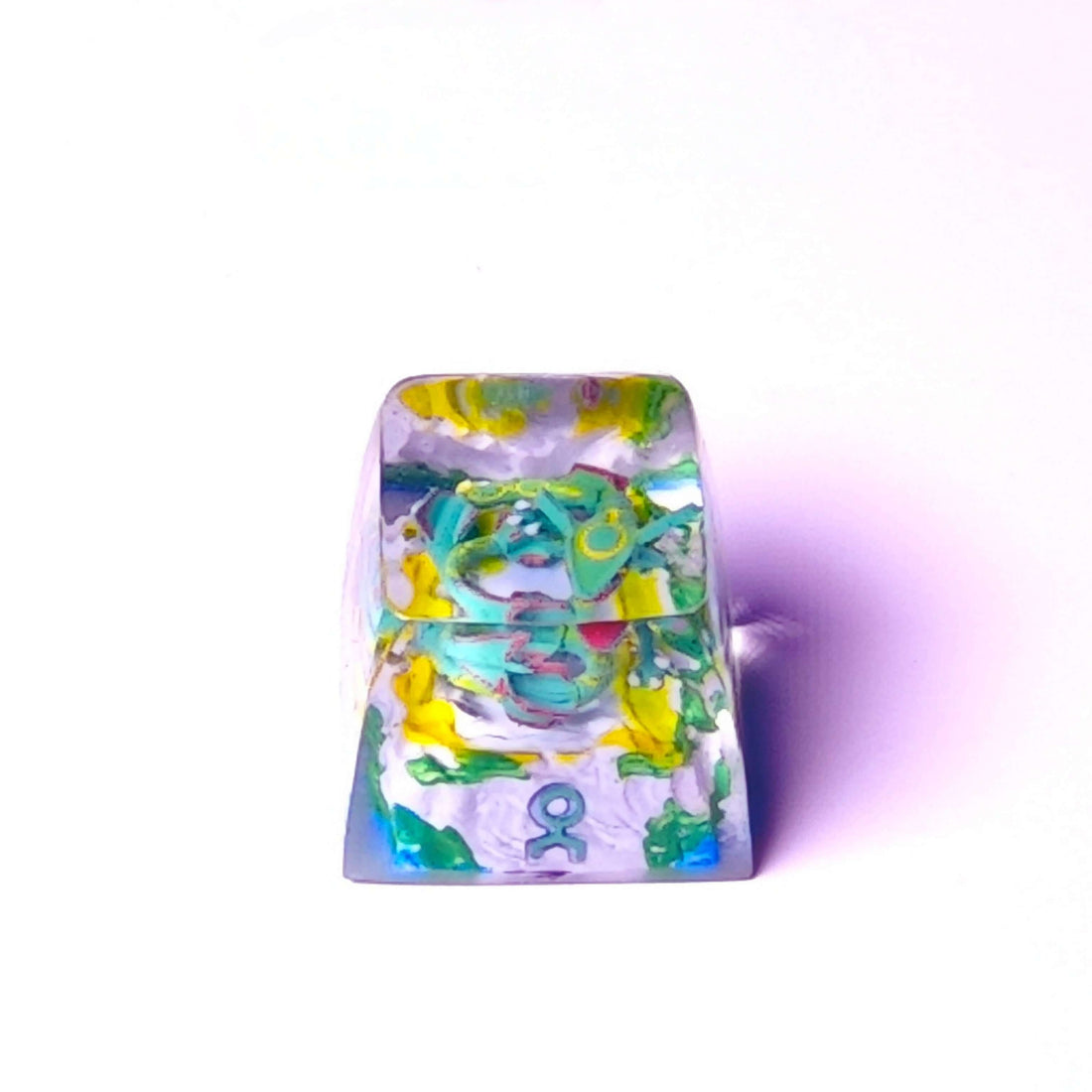 Rayquaza Pokémon Resin Artisan Keycaps | Shiny & Mega SA Profile