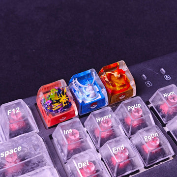 Articuno, Zapdos & Moltres Pokémon Resin Artisan Keycaps | SA Profile