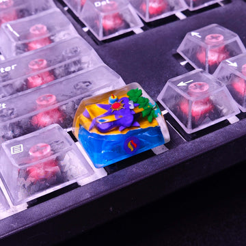 Mega Starmie Pokémon Resin Artisan Keycap | Custom Mechanical Keyboard - DESKMUSE