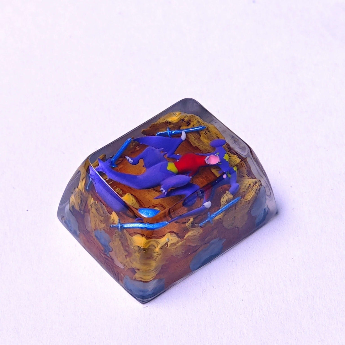 ガブリアスつるぎのまい 1.25U ポケモンレジンアーティザンキーキャップ | カスタムメカニカルキーボード - DESKMUSE