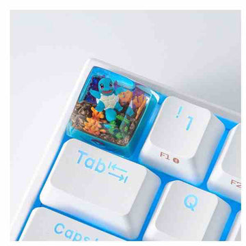 Squirtle, Wartortle & Blastoise Pokémon Resin Artisan Keycaps | SA Profile