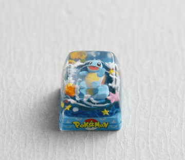 ゼニガメ、カメール、カメックスのポケモン樹脂製アーティストキーキャップ