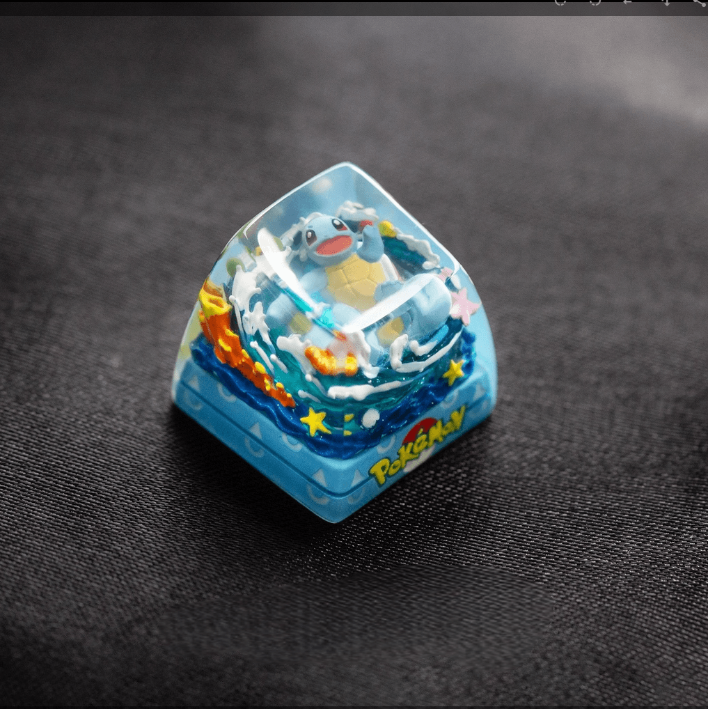 Squirtle Pokémon Resin Artisan Keycap – SA Profile | Cherry MX