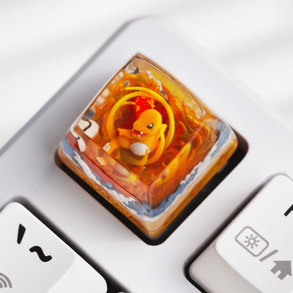 Charmander, Charmeleon & Charizard Pokémon Resin Artisan Keycaps | SA Profile