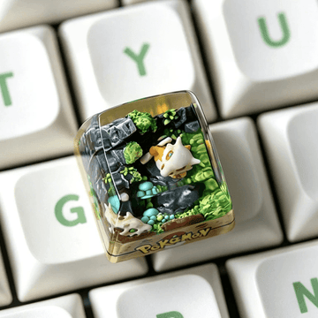 Cubone Pokémon Artisan Keycap – Harz SA Cherry MX Mechanische Tastatur